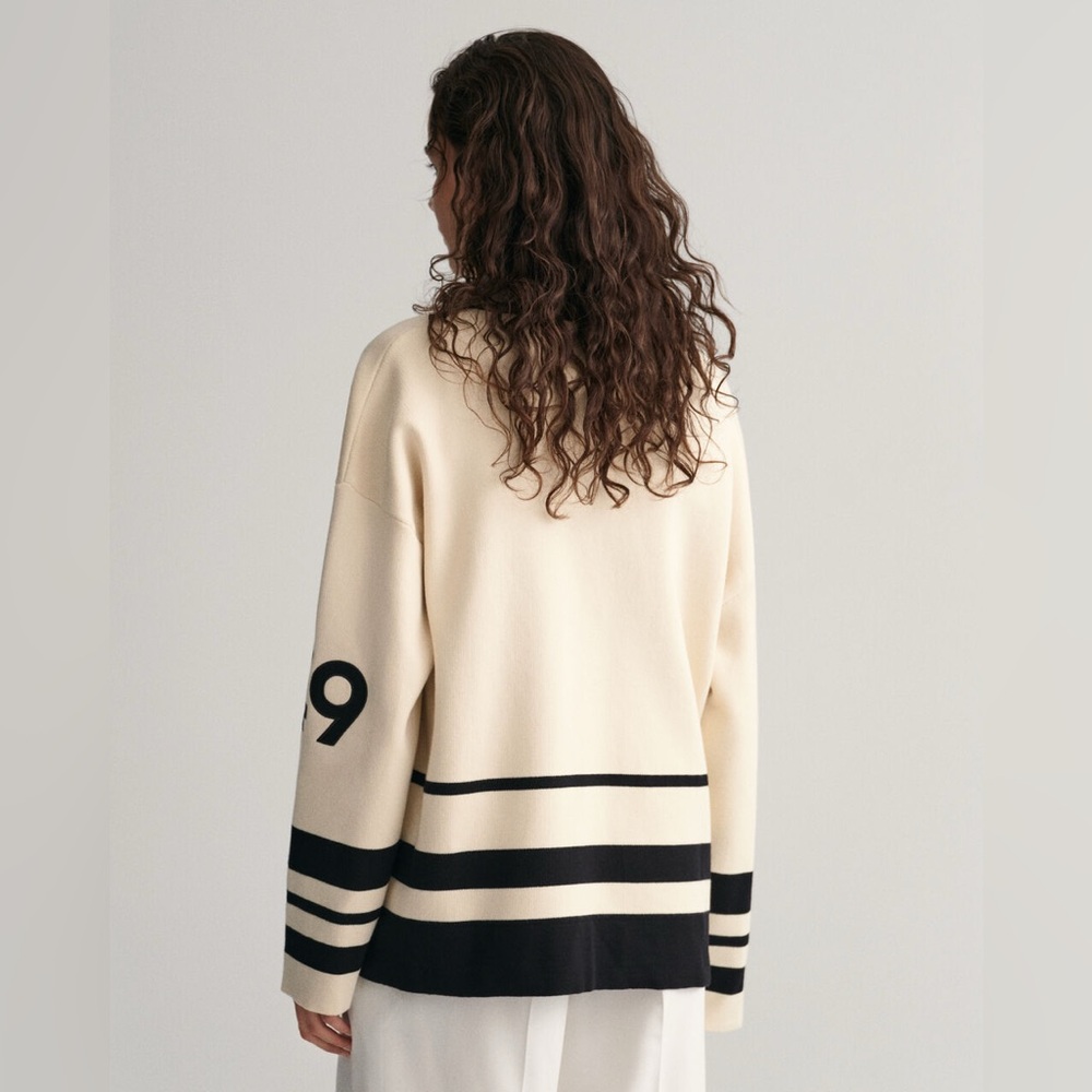 GANT Varsity V-Neck Cardigan - Picture 2 of 5